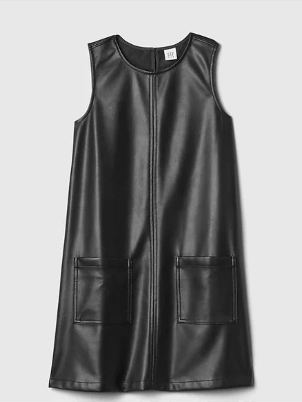 GAP kids vegan Leather Sleeveless Shift Dress in Black- size XXL 14-16BRAND NEW